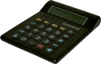 Old-Style Calculator with Colored Buttons